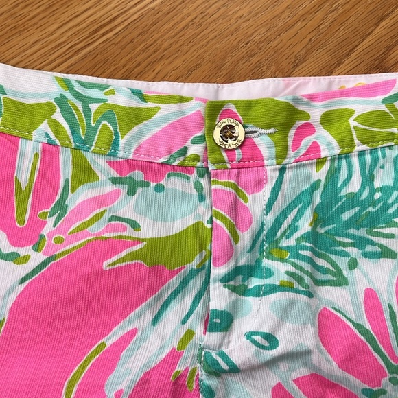 Lilly Pulitzer buttercup short size 10 flamingo pink don’t give a cluck - Picture 2 of 8